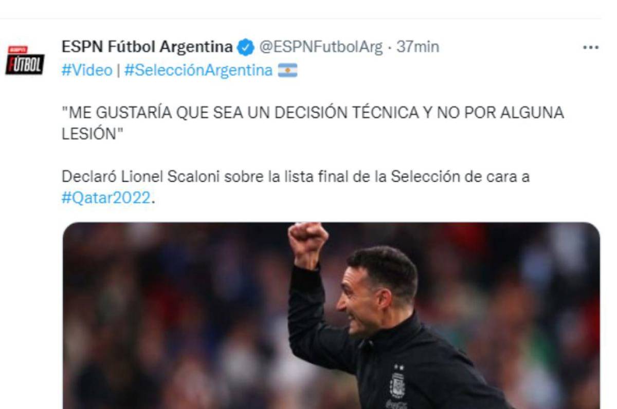 “Es un rival débil”, “un rival sin tanta exigencia”; esto es lo que ha dicho la prensa argentina previo al partido ante Honduras