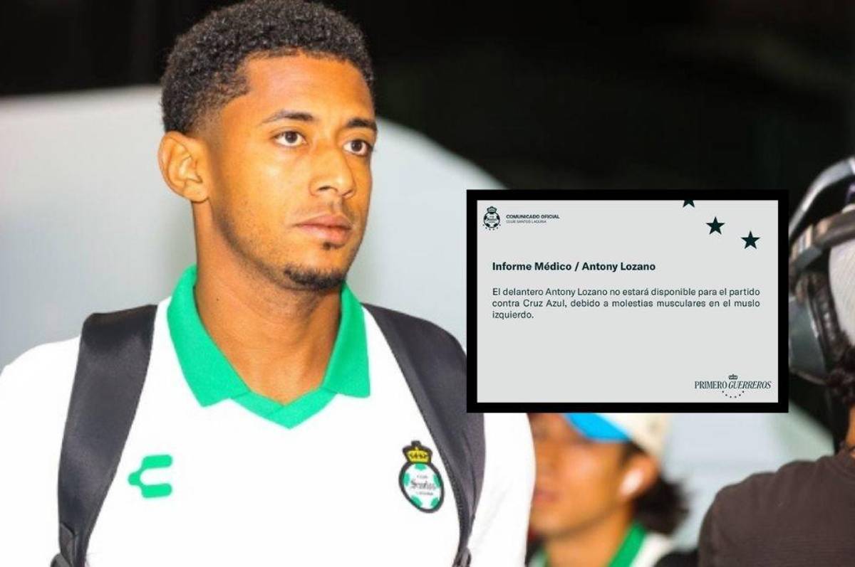 Comunicado oficial: Santos Laguna confirma lesión de hondureño Antony “Choco” Lozano ¿Peligra ante México?