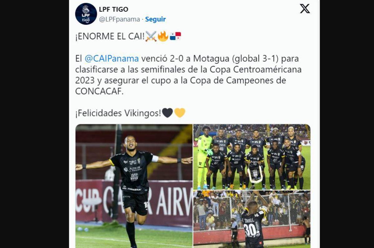 “Hijos en clubes y en selección, ¿Qué país son?”, la casa se respeta”: así reacciona la prensa panameña tras el triunfo del CAI ante Motagua