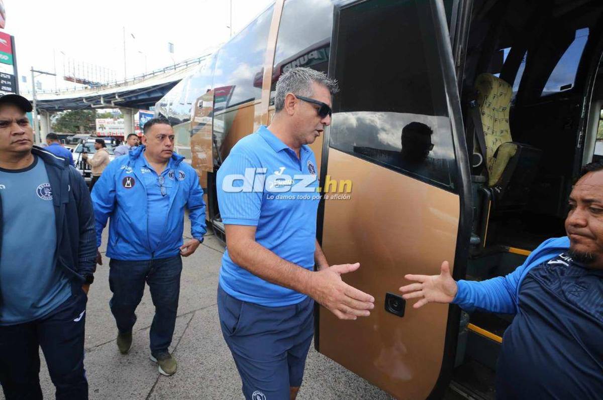 ¿Quiénes viajaron? Así fue la salida del Motagua de Diego Vázquez rumbo a Olancho para disputar el repechaje