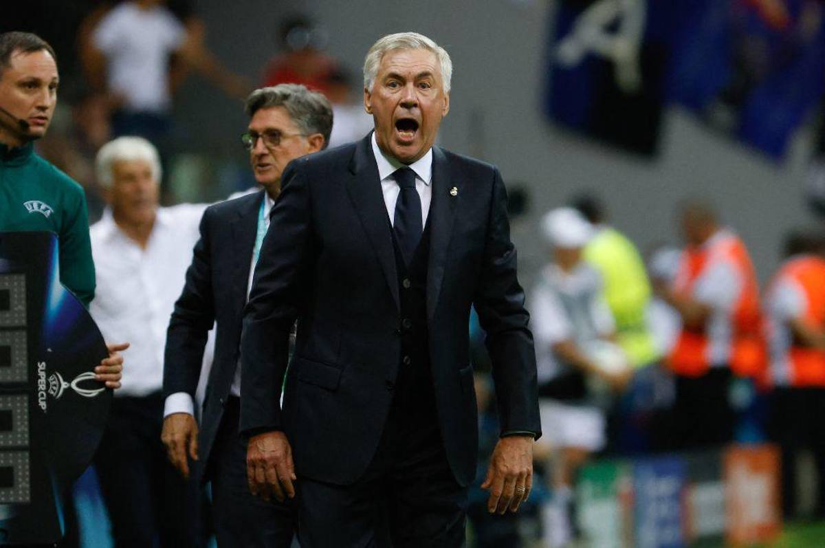 La reacción de Ancelotti tras el debut de Mbappé con el Real Madrid y ganar la Supercopa de Europa