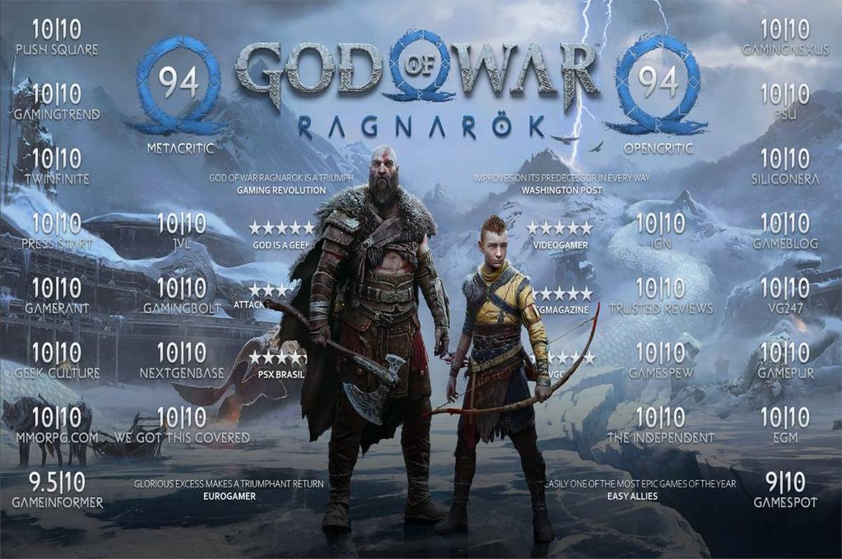 Ya podemos ver las calificaciones de God of War: Ragnarok; el juego es un éxito ante la crítica, ¿obra maestra?