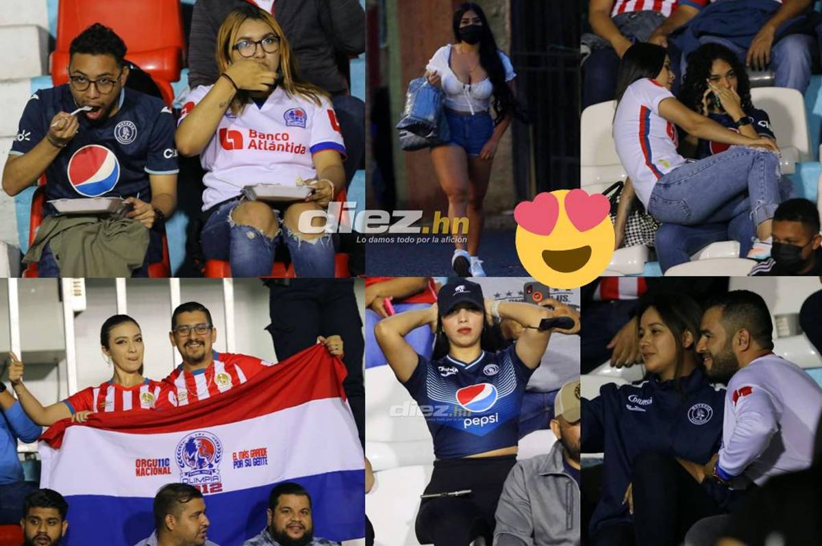 Selfies, belleza y comida: El hermoso ambiente que se vivió durante el Motagua-Olimpia; ¿quiénes son las tres chicas solas?