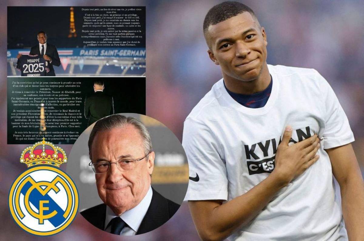 Mbappé rompe el silencio en comunicado y habla del Real Madrid y Florentino Pérez: “Seré el primer seguidor en la final de Champions”