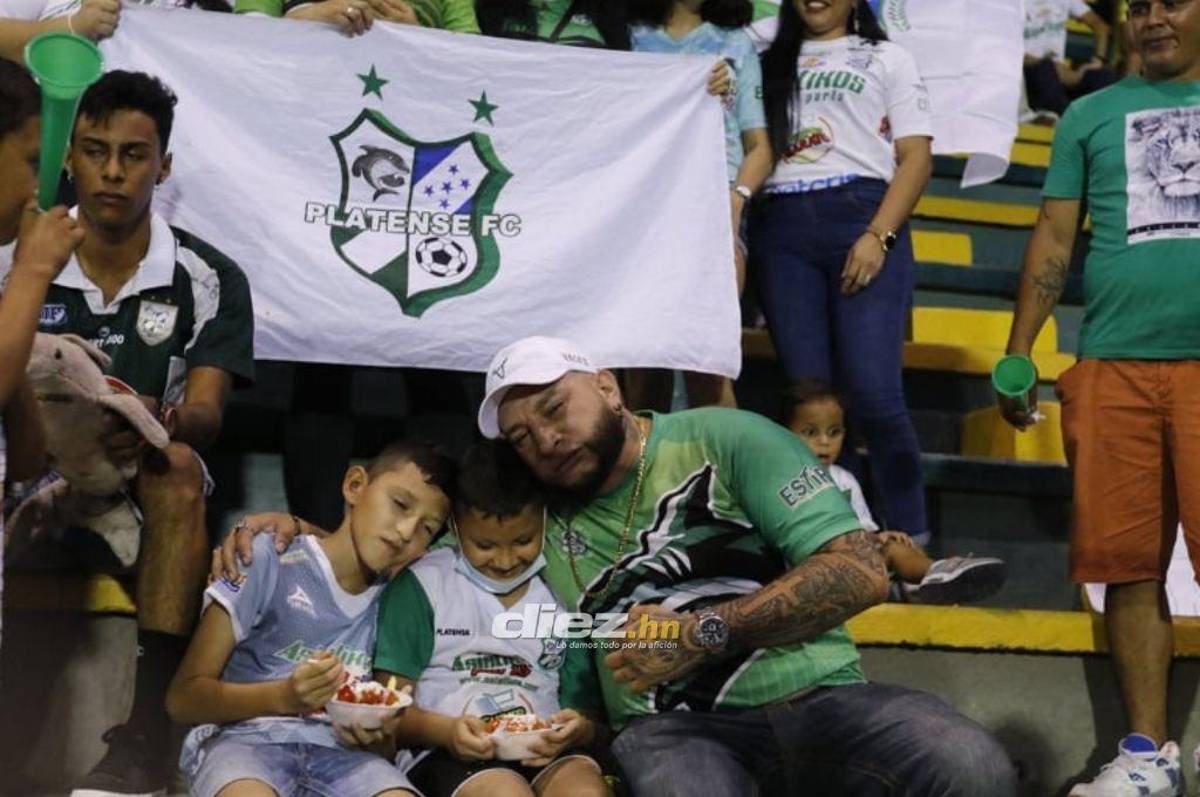 ¡Futbolistas destrozados! Las tristes imágenes del último partido de Platense en primera división en Honduras