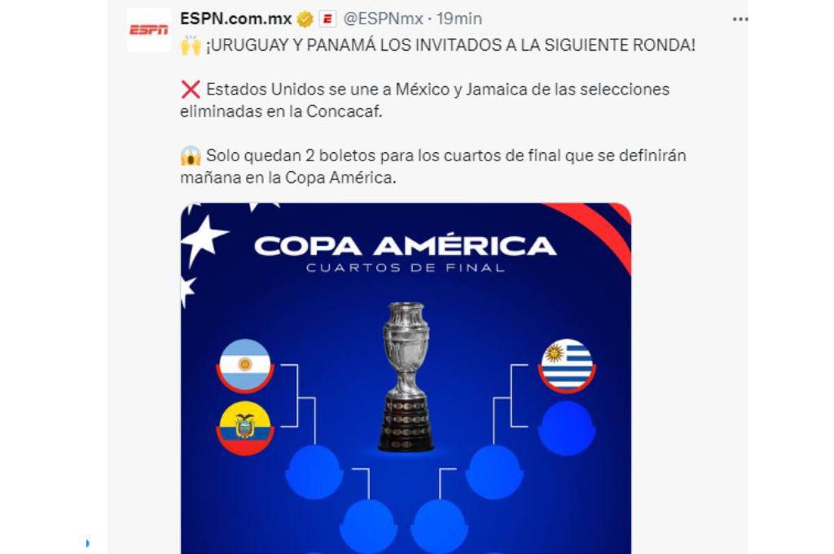 Prensa mundial se rinde a Panamá tras su clasificación a cuartos de final de Copa América y mandan dardos a USA