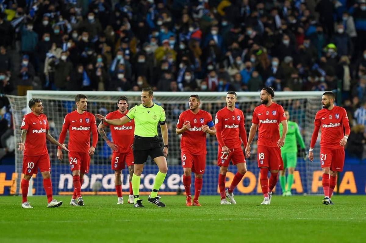 Atlético cayó contra la Real Sociedad y fue eliminado de la Copa del Rey.