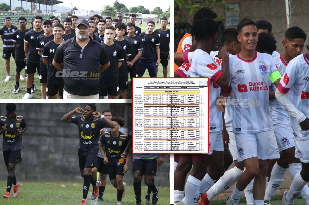 Calendario y formato: Torneo de Reservas en Honduras arranca este miércoles, un mes después de iniciado el Apertura en Liga Nacional