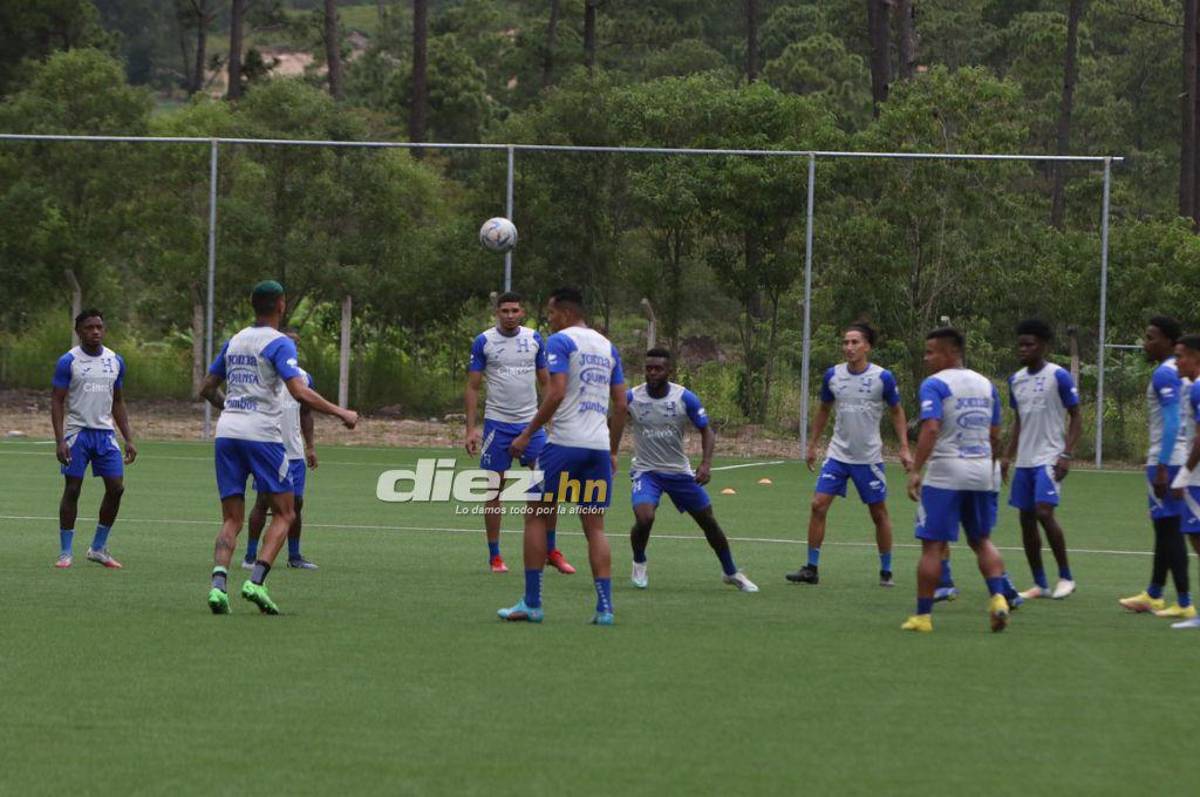 Quioto, con permiso especial, y el otro legionario que no se ha sumado; así fue el primer entrenamiento de Honduras de cara al duelo con Argentina