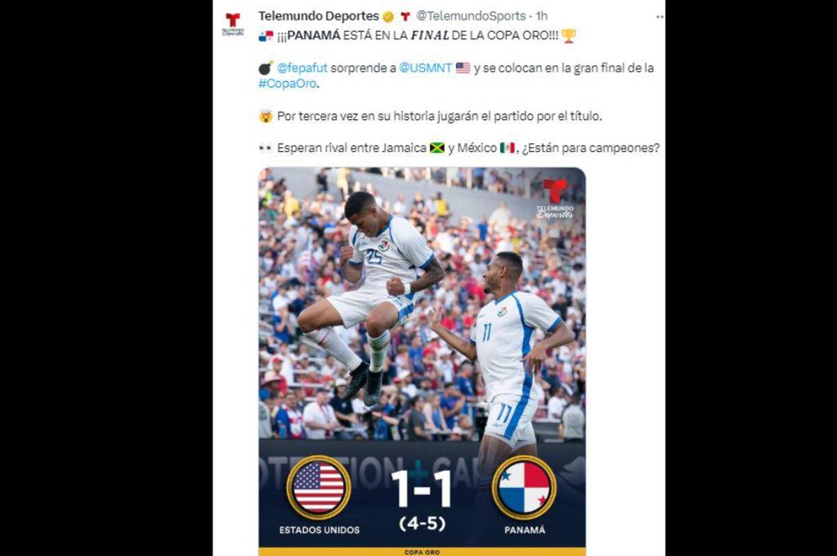 “Panamá histórica” “Carrasquilla MVP de la Copa Oro”: La prensa reacciona tras la gran hazaña canalera ante Estados Unidos