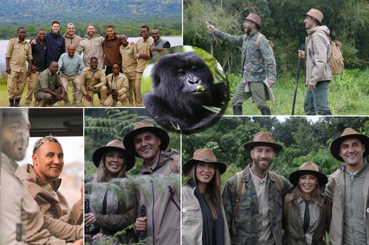 Con elefantes y gorilas: las imperdibles fotos de Sergio Ramos y Keylor Navas en uno de los países más exóticos del mundo