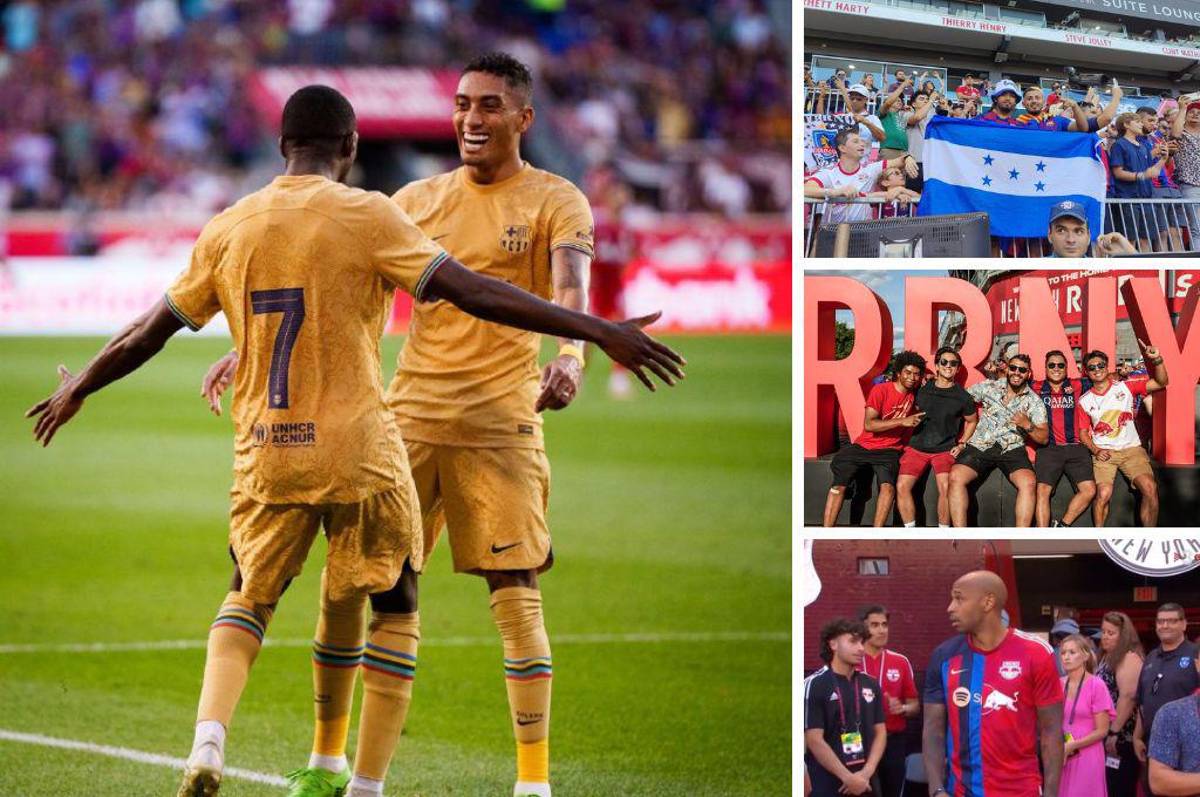 NO SE VIO EN TV: El altercado por la camisa de Piqué, Depay se rehúsa a irse y los hondureños fieles al Barcelona