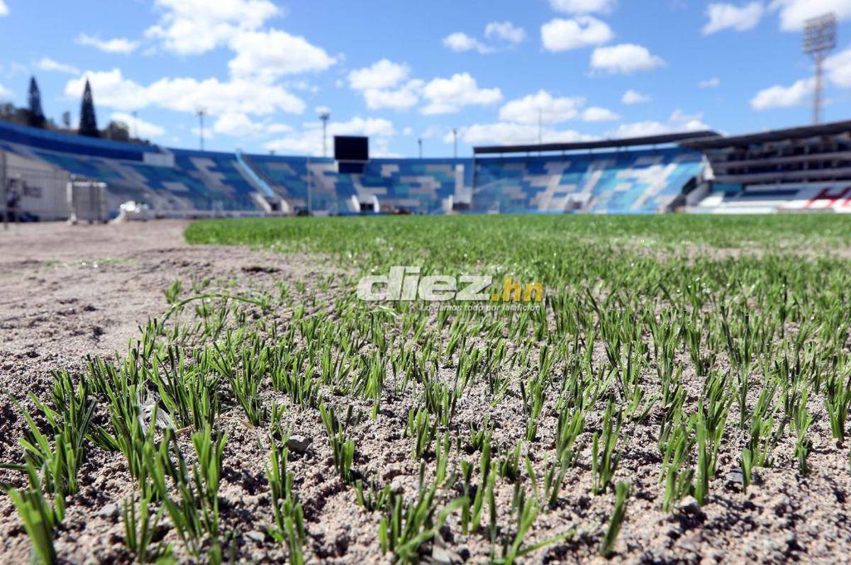 ¡Una belleza! Así luce el estadio Nacional Chelato Uclés con la implementación del césped sintético ¿Cuándo estará listo?