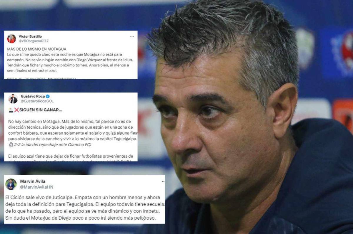 Lo que dice la prensa deportiva tras el debut de Diego Vázquez con Motagua: “Más de lo mismo” y “no está para campeón”