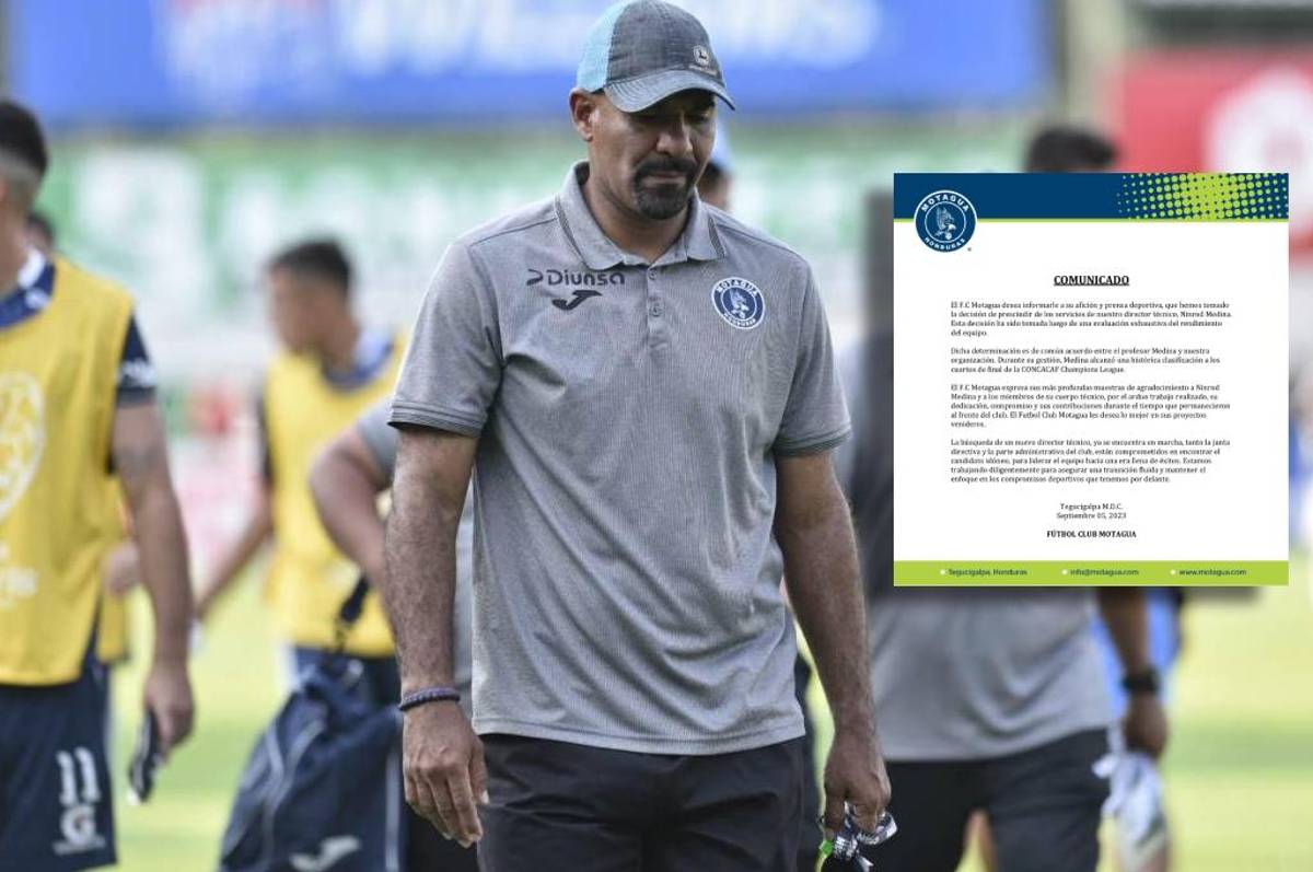 OFICIAL: Motagua anuncia la salida del técnico Ninrod Medina; el tercer DT que sale en la primera vuelta del Apertura 2023