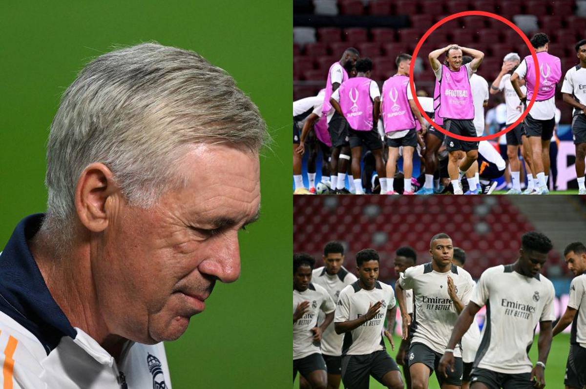 Alarmas en el Real Madrid: se retiró lesionado del entreno y queda fuera de la Supercopa