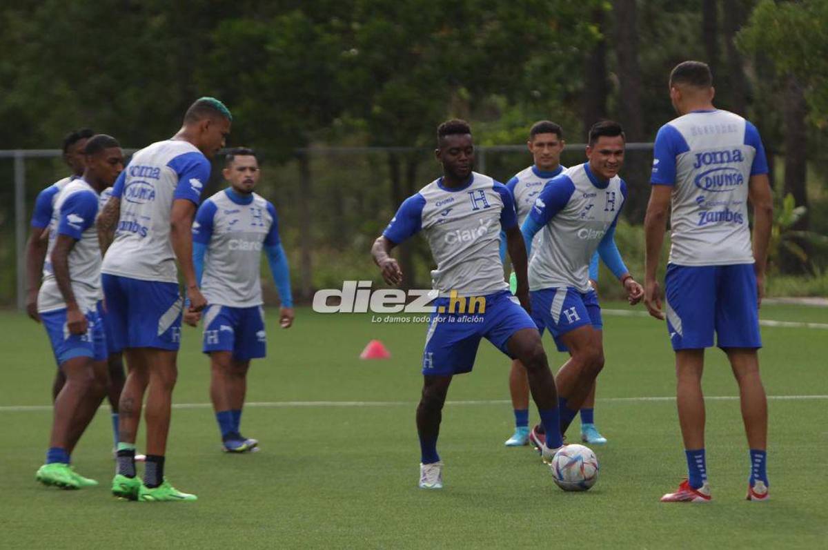 Quioto, con permiso especial, y el otro legionario que no se ha sumado; así fue el primer entrenamiento de Honduras de cara al duelo con Argentina