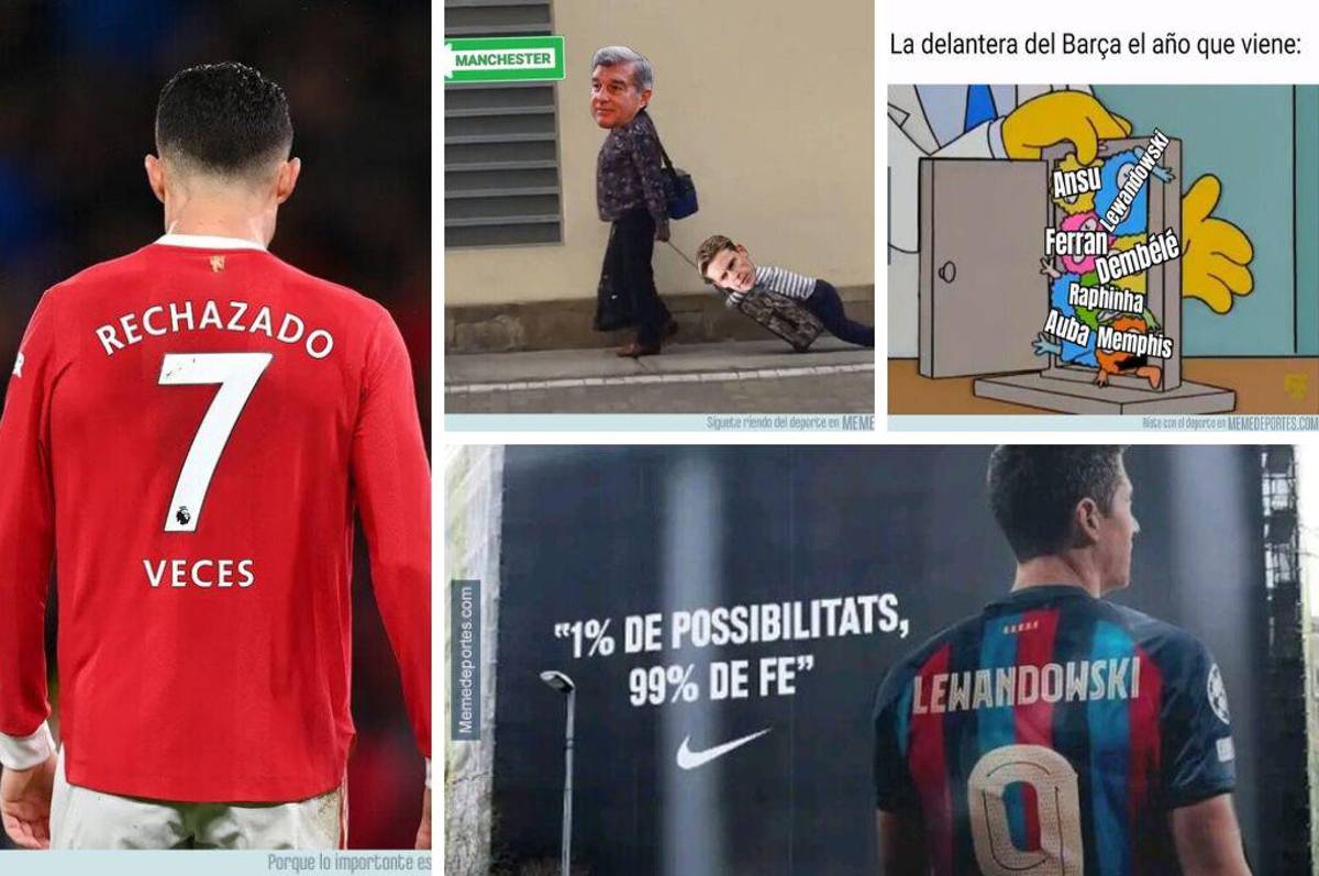 Barcelona es protagonista y Cristiano Ronaldo víctima: Los memes que está dejando el mercado de fichajes 2022
