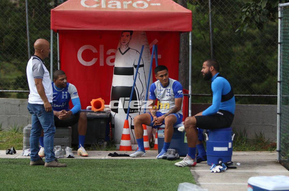 Quioto, con permiso especial, y el otro legionario que no se ha sumado; así fue el primer entrenamiento de Honduras de cara al duelo con Argentina