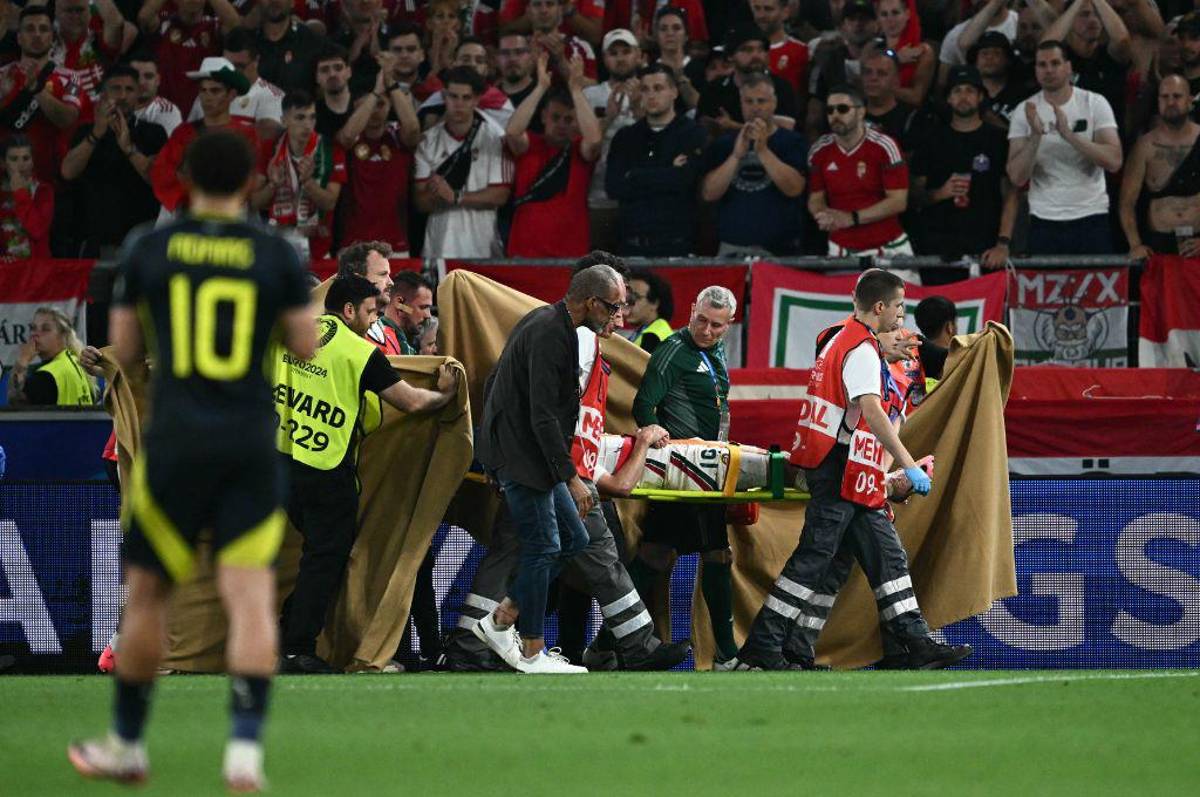 Barnabás Varga: Sale a luz la primera foto del futbolista de Hungría que sufrió conmoción cerebral y fracturas en su cara