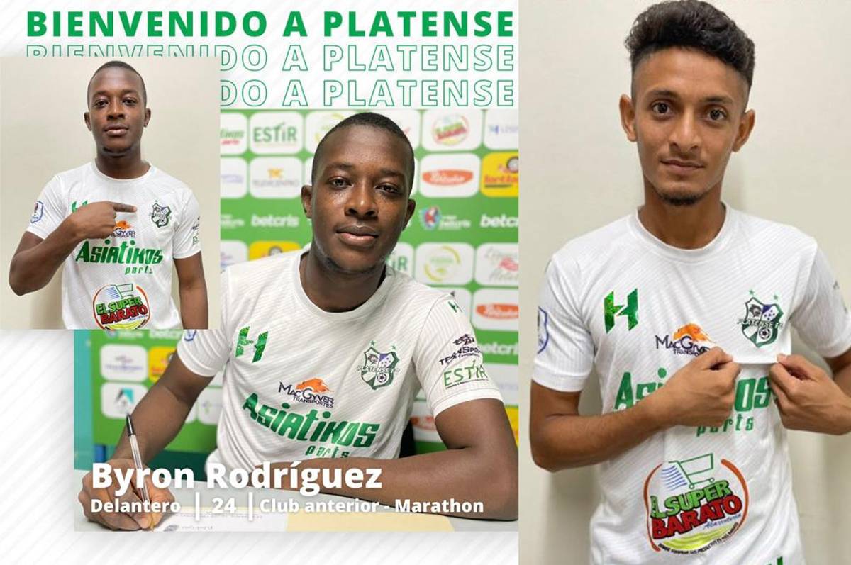Platense hace oficial los fichajes del delantero Bayron Rodríguez y del mediocampista Roger Iscoa