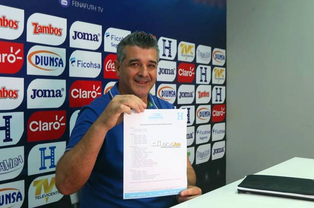 OFICIAL: Primera convocatoria de Diego Vázquez al frente de la Selección de Honduras para Nations League