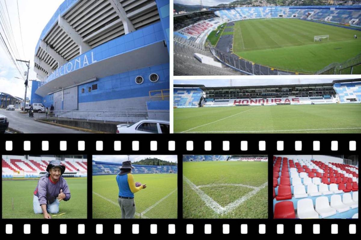 Así embellecen el Estadio Nacional para el Honduras - México: mantenimiento especial y los cambios en la cancha
