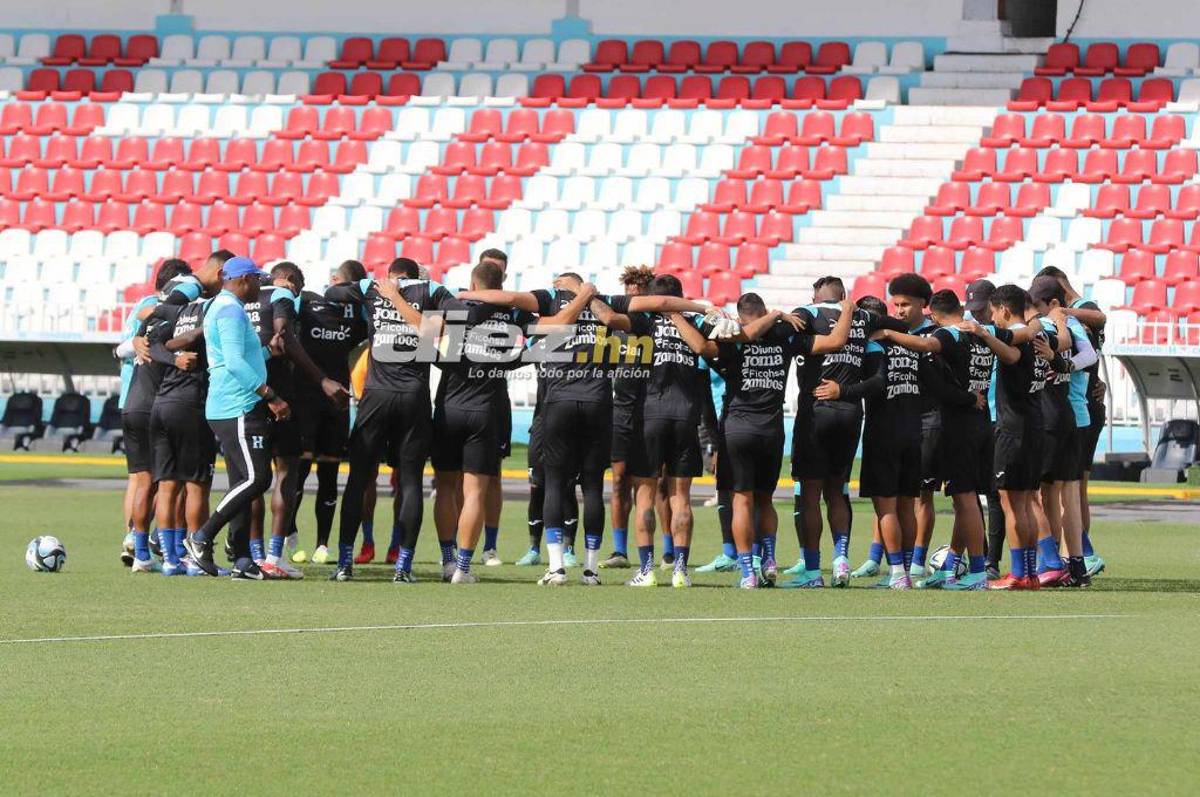 Así fue el último entrenamiento de la Selección de Honduras, esta vez en el estadio Nacional Chelato Uclés