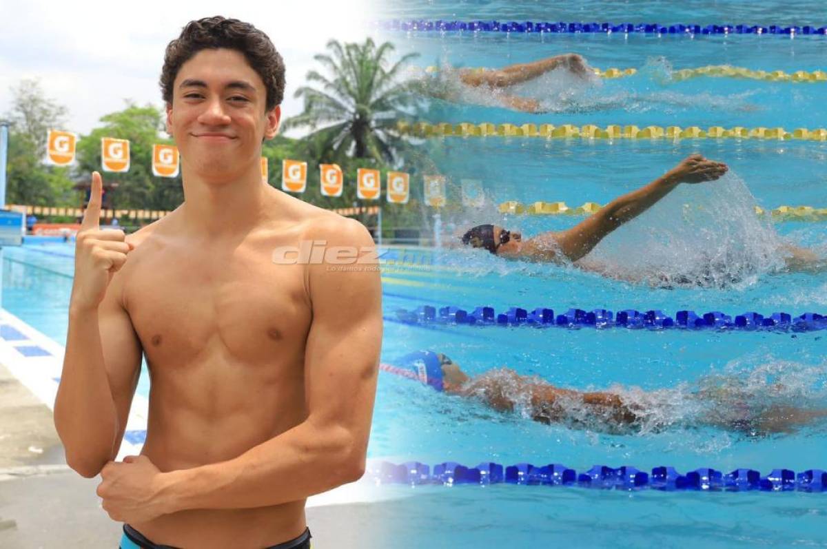 El nadador catracho Gabriel Martínez está desplazando del primer lugar a Mauricio Dubón.