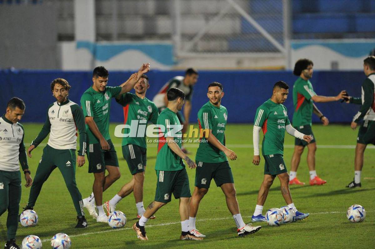 Así fue el entrenamiento de la selección de México en el estadio Nacional Chelato Uclés: Risas y con todas sus figuras