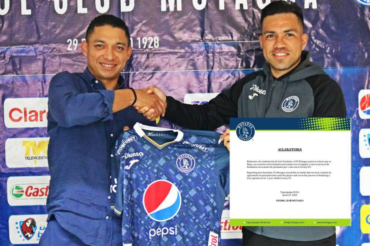 Comunicado oficial: Motagua se pronuncia sobre el fichaje de José Escalante y aclara todo