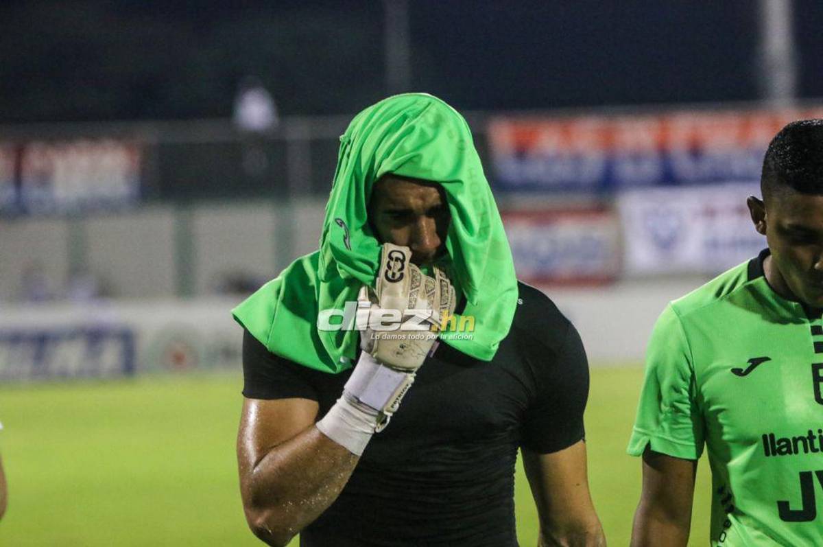 No se vio en TV: Las desgarradoras imágenes del portero panameño de Marathón y el festejo de Troglio con Rafa Villeda