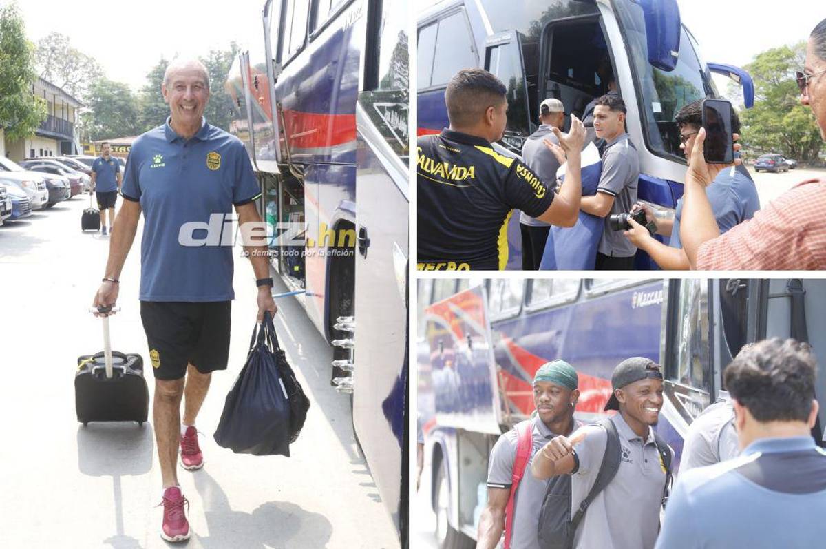 Mucho optimismo y con una duda: Así fue la salida de Real España rumbo a Tegucigalpa para enfrentar a Olimpia