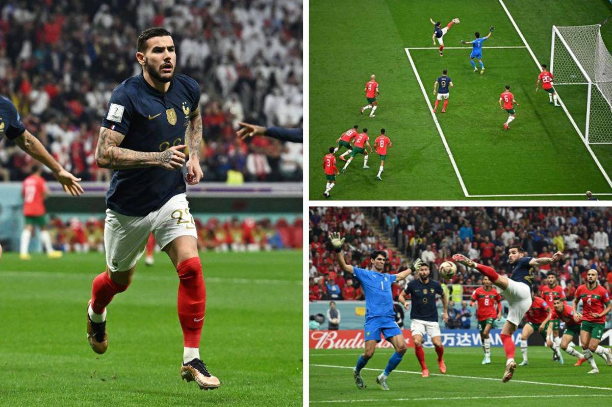 Cinco minutos le costó derrumbar el muro: Así fue el gol de Theo Hernández en el Francia - Marruecos