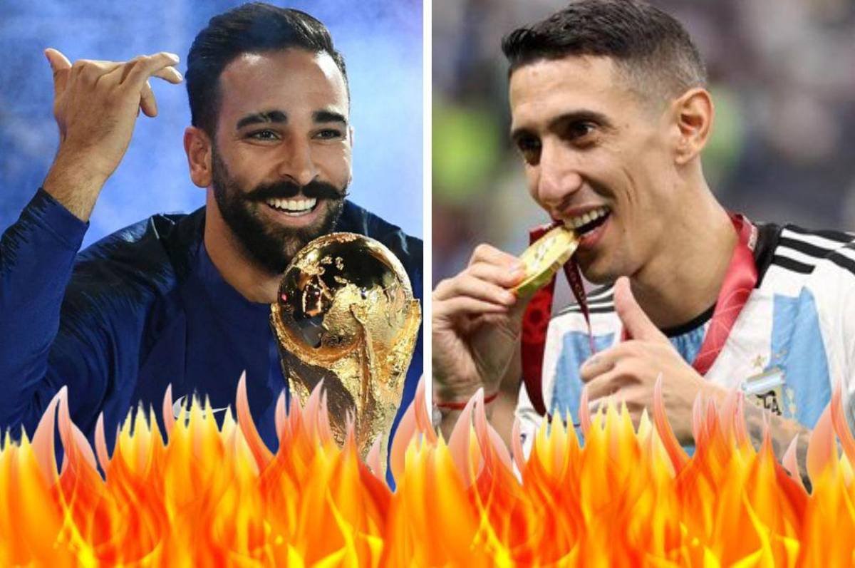 Di María recibe feroz respuesta por parte del francés Adil Rami luego de defender al Dibu Martínez