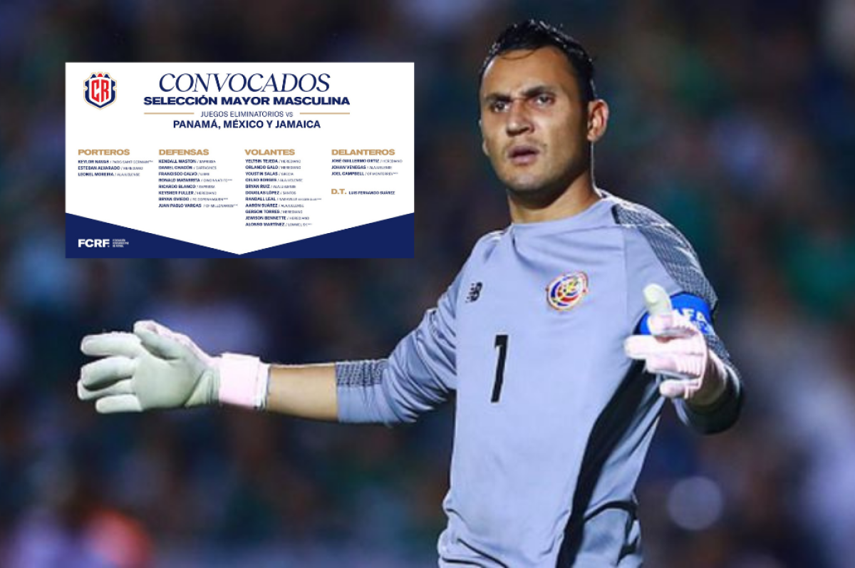 Con Keylor Navas a la cabeza: La convocatoria de Costa Rica para la Eliminatoria contra Panamá, México y Jamaica