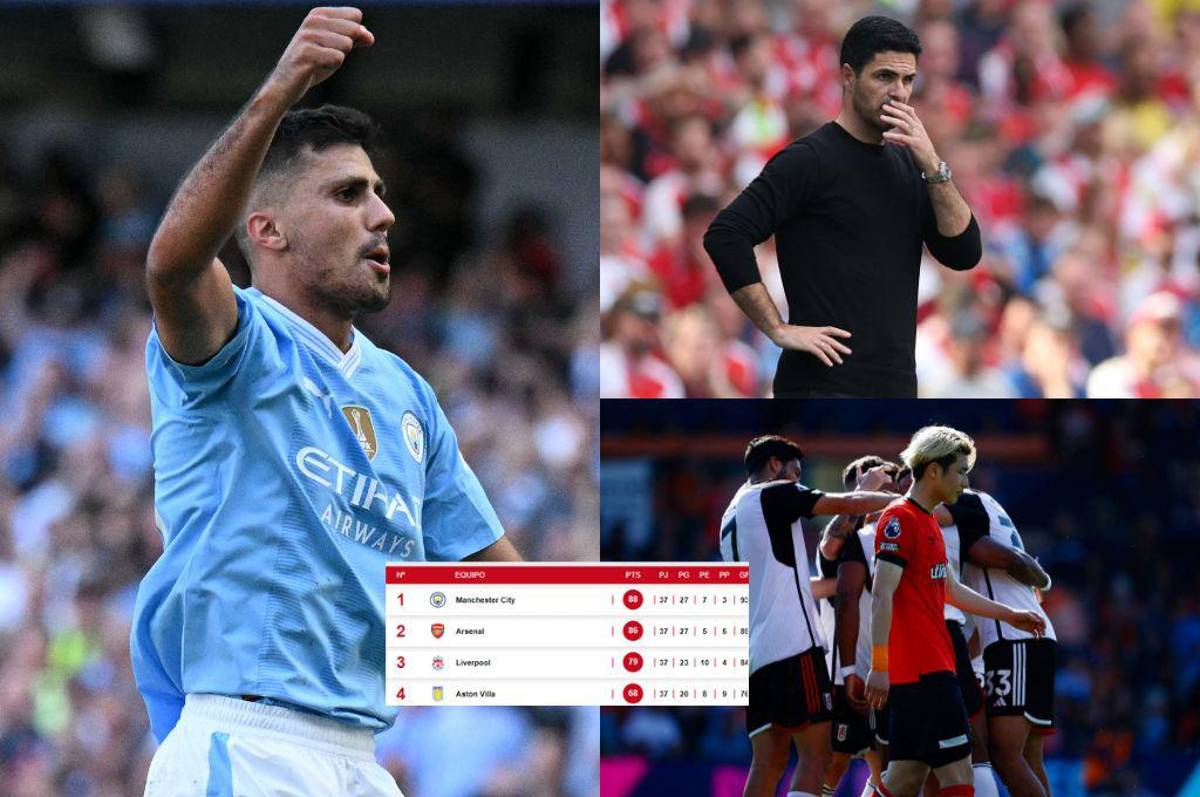 Manchester City campeón, Arsenal se va con las manos vacías y los descendidos: así finalizó la tabla de la Premier League