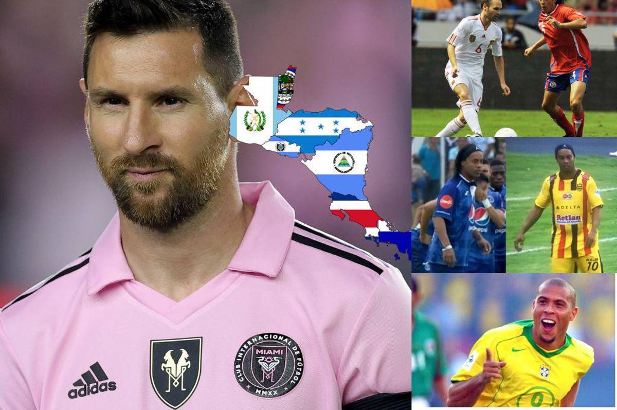 Messi lo hace por segunda vez: Las estrellas del fútbol mundial que han jugado en Centroamérica