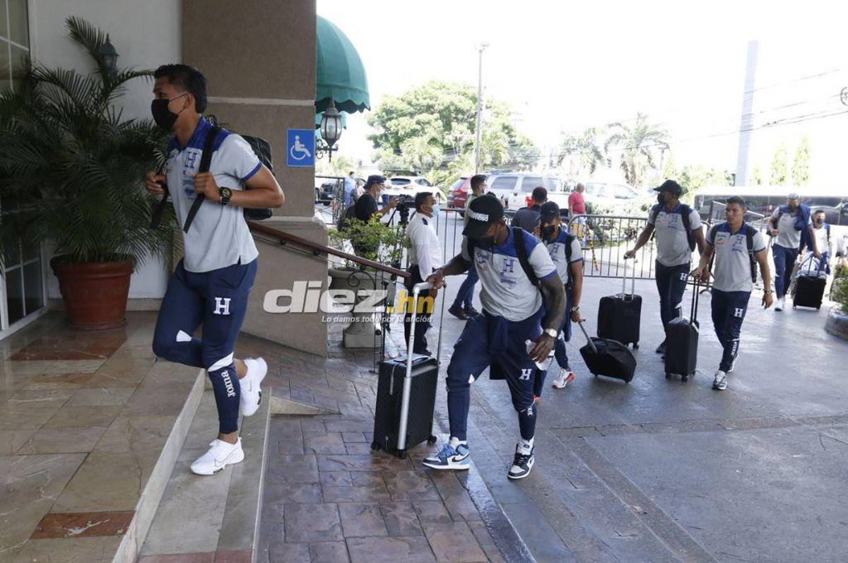 La Selección de Honduras ya está en San Pedro Sula para enfrentar esta misma noche a Curazao por la Liga de Naciones