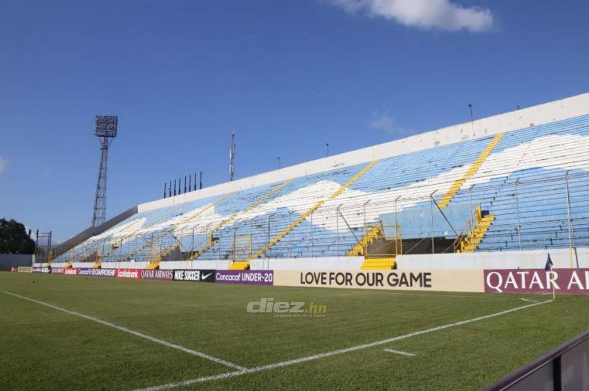 ¿Sigue dañado o en óptimas condiciones? Así luce el césped del estadio Morazán previo a los cuartos del Premundial Sub-20