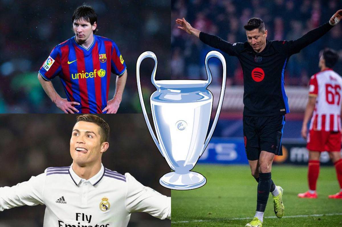 Lewandowski amenaza a Messi y Cristiano Ronaldo: así está la tabla de goleadores históricos de la Champions League