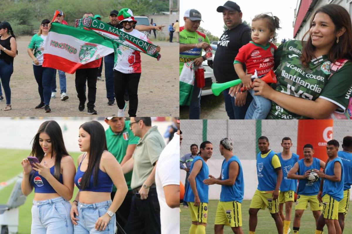 FOTOS: Aficionados de Marathón viajan a Comayagua y pintan de verde las semifinales ante Génesis