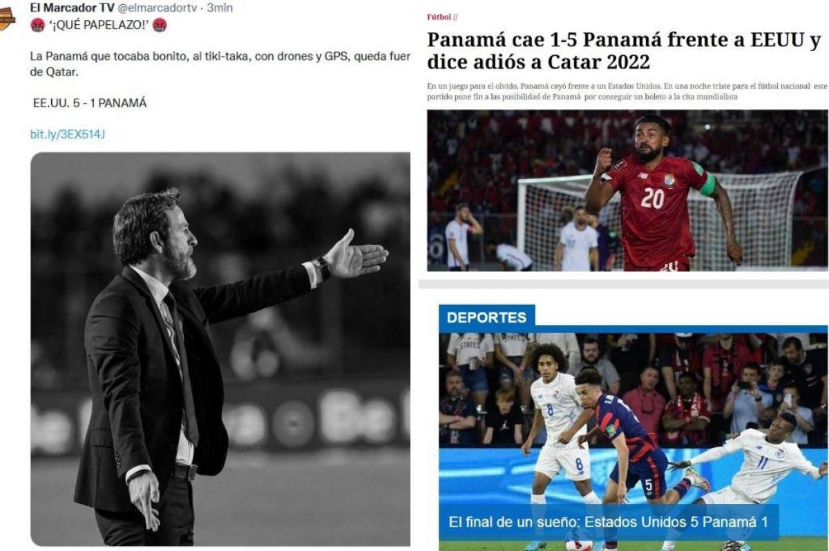 “Qué papelazo”: Lo que dice la prensa de Panamá tras la goleada de Estados Unidos ¿Y ‘Chepe Bomba’?