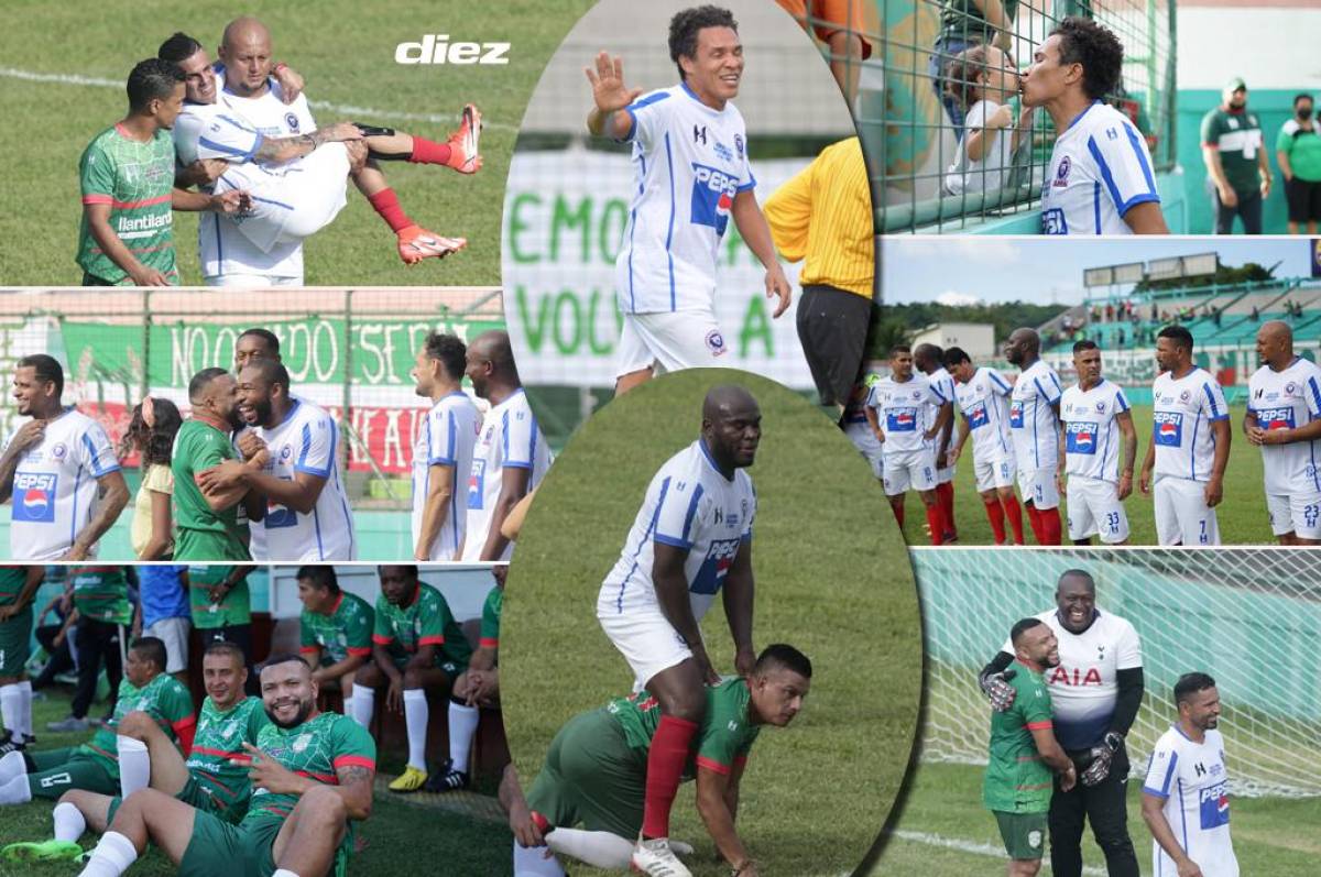 Imperdible: así lucen las exfiguras de Marathón y Olimpia que disputaron un partido de leyendas en San Pedro Sula