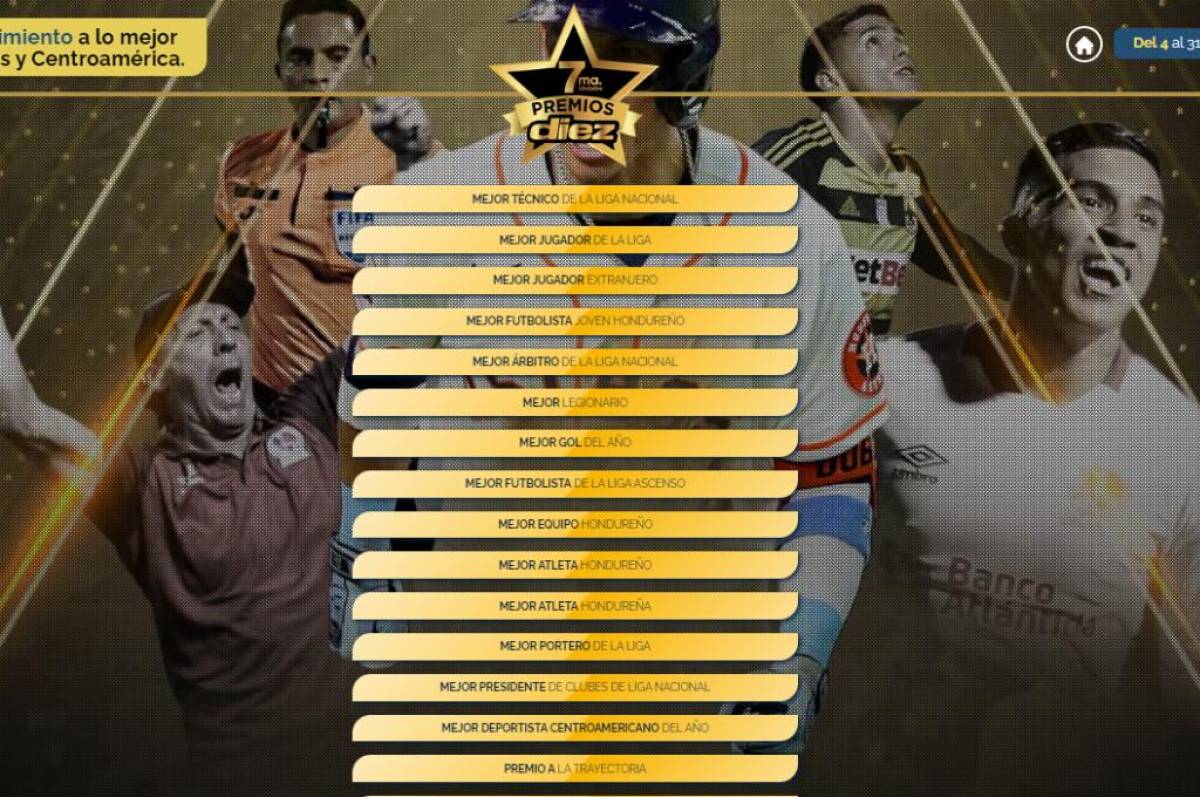 Premios DIEZ 2022: ¿cómo votar? ¿cuándo es la fecha límite? ¿quiénes repetirían?, y todo lo que debés saber