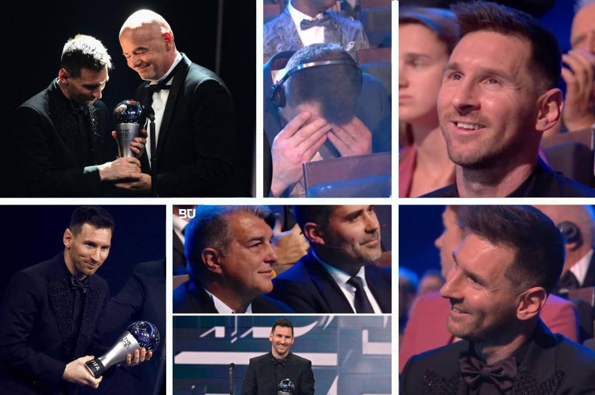 Las mejores fotos del The Best: Messi no paraba de sonreír al ver a sus compañeros y el futbolista que lloró; ¿y Laporta?