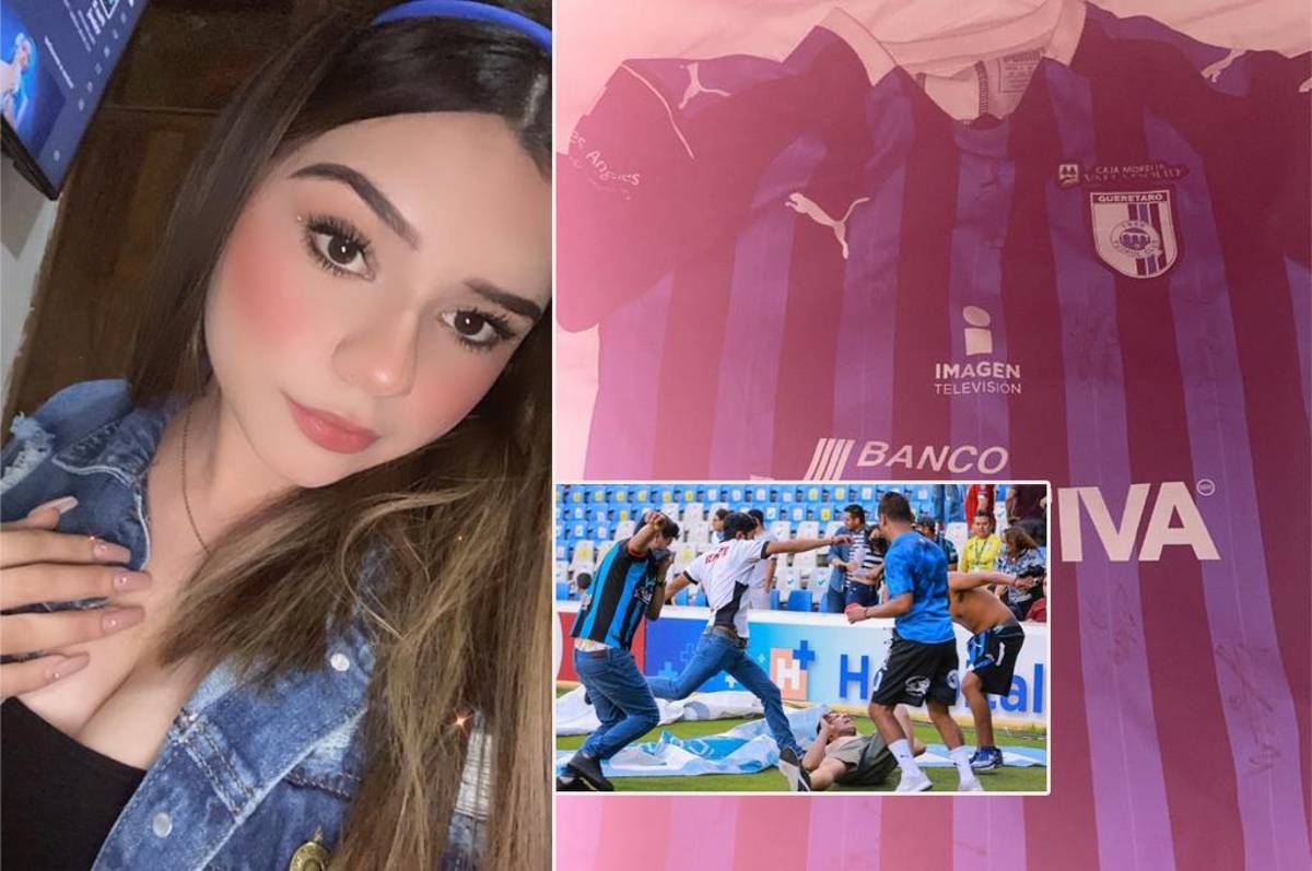 Niño le salvó la vida a una aficionada del Atlas: le regaló su camiseta autografiada del Querétaro para que saliera del estadio