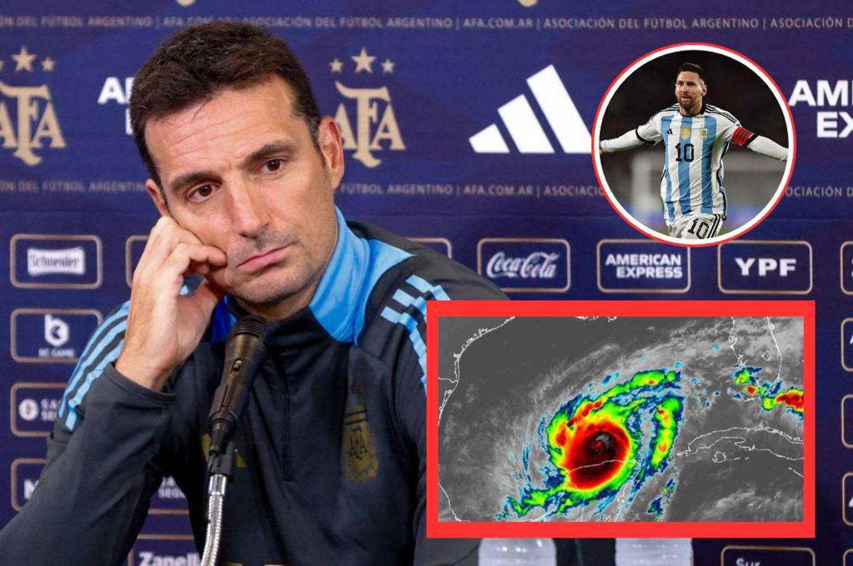 ¿Y Messi? Scaloni pone en duda su presencia para el Venezuela-Argentina por el huracán Milton: “Nos negaron el viaje”