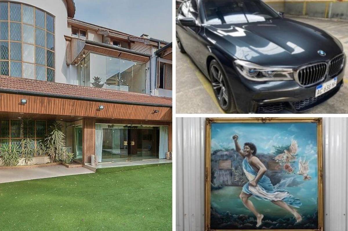 La millonaria subasta de los bienes de Maradona: Así son sus dos mansiones y sus autos de lujo