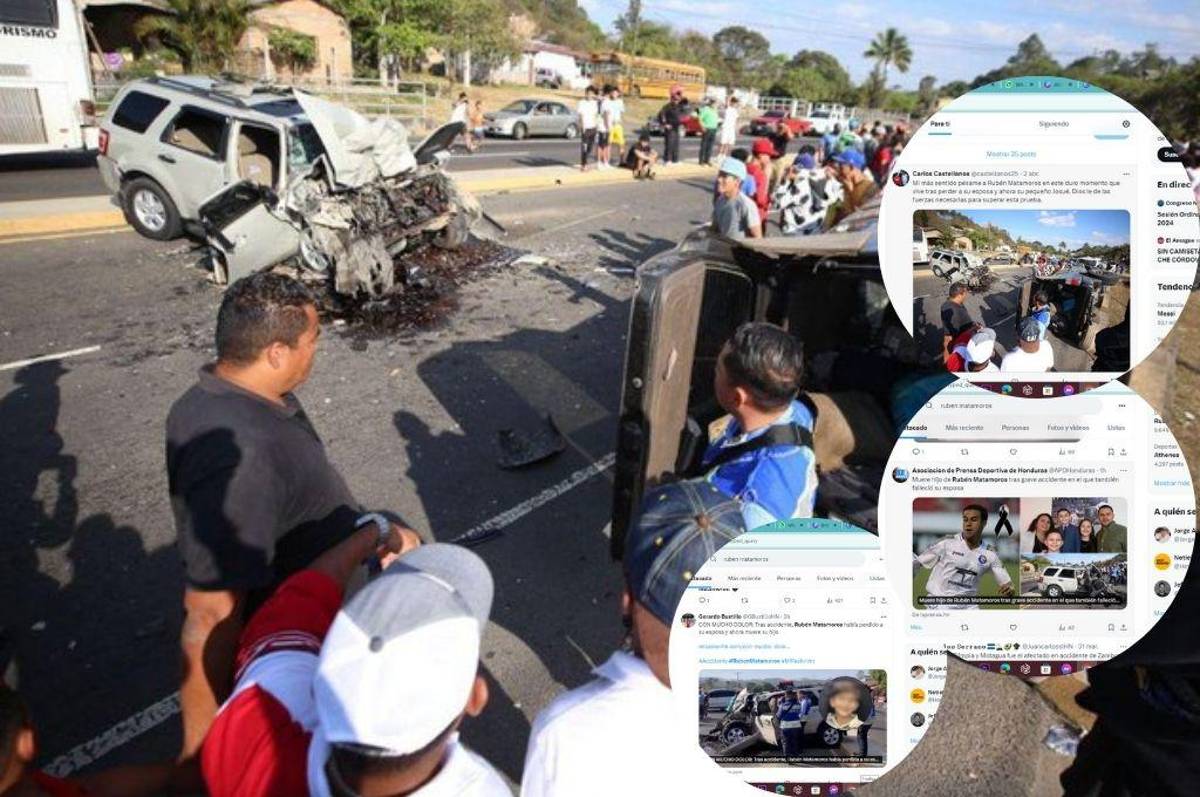 Ruben Matamoros recibe apoyo y solidaridad de la prensa hondureña y club de fútbol tras la muerte de su hijo menor